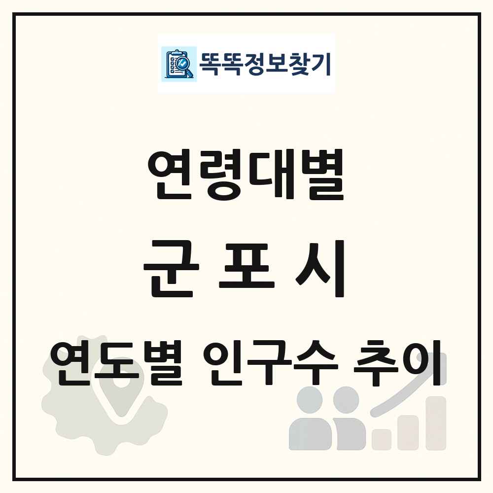 군포시 생애주기별 인구수 링크 그림